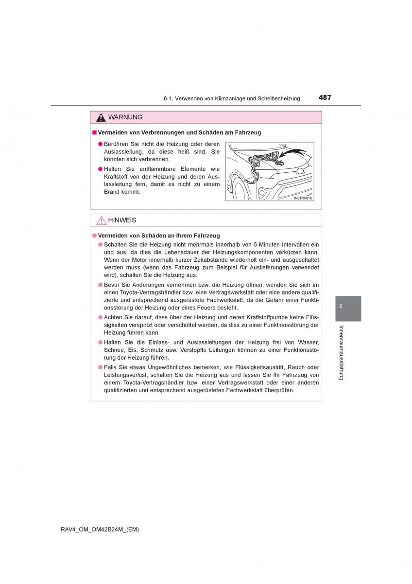 manual  Toyota RAV4 IV 4 Handbuch / page 487