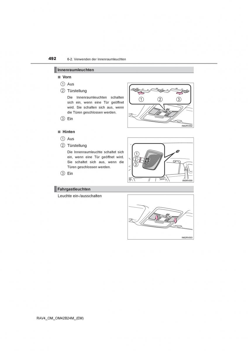 manual  Toyota RAV4 IV 4 Handbuch / page 492