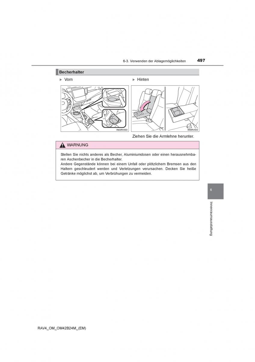 manual  Toyota RAV4 IV 4 Handbuch / page 497