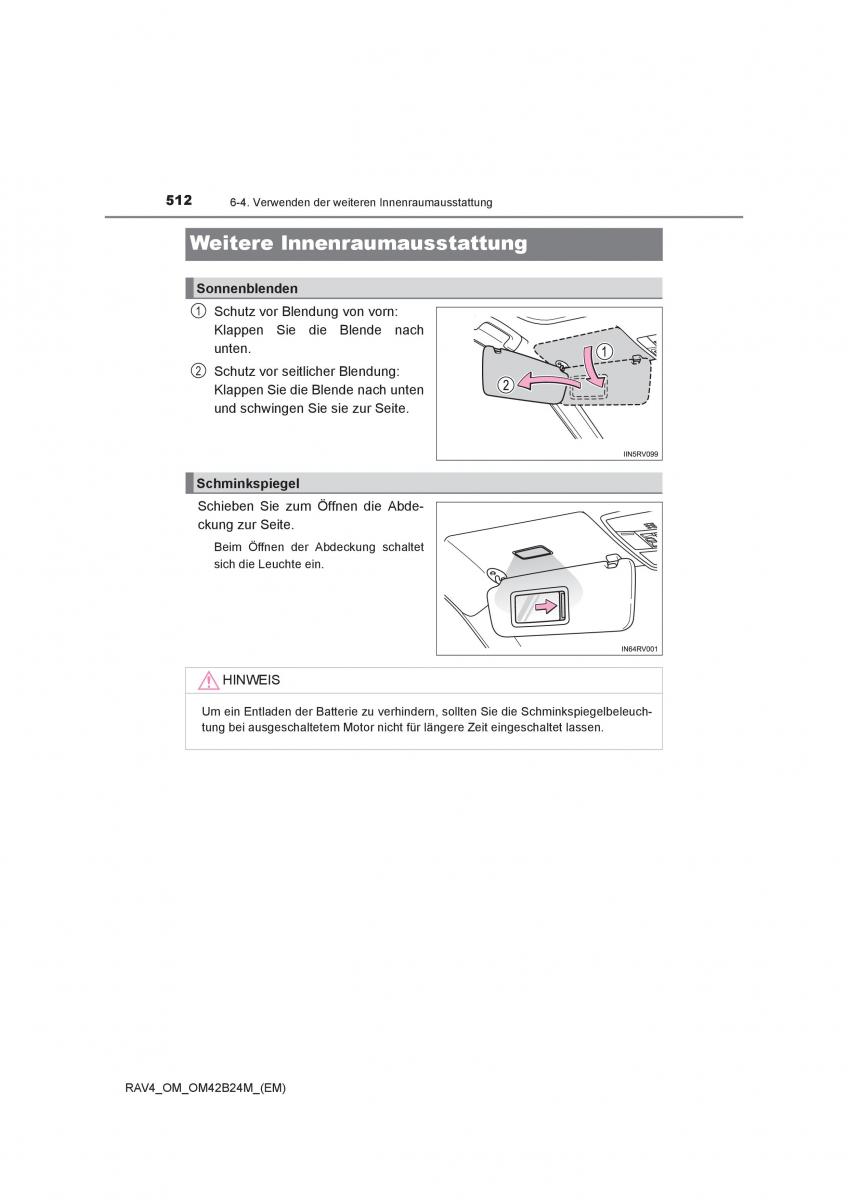 manual  Toyota RAV4 IV 4 Handbuch / page 512