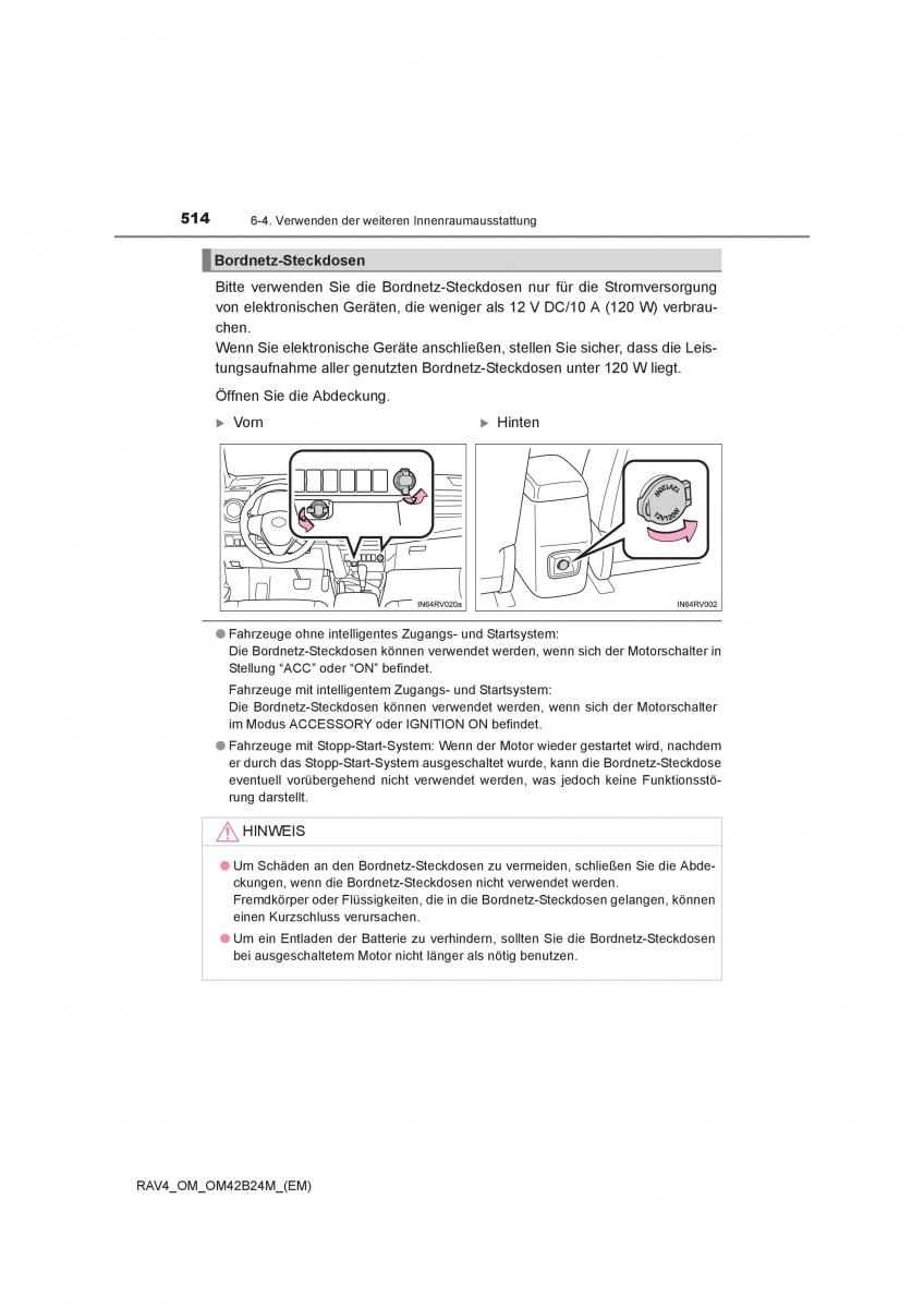 manual  Toyota RAV4 IV 4 Handbuch / page 514