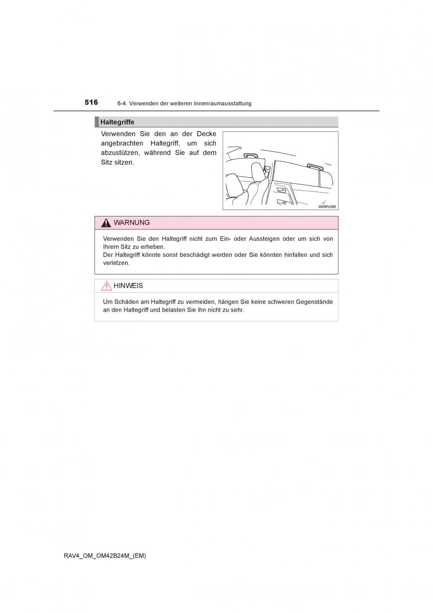 manual  Toyota RAV4 IV 4 Handbuch / page 516