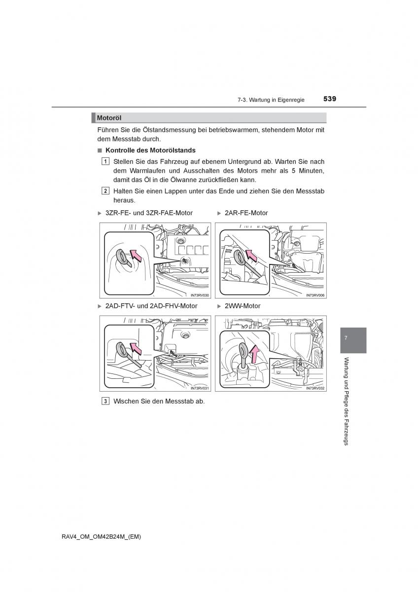 manual  Toyota RAV4 IV 4 Handbuch / page 539