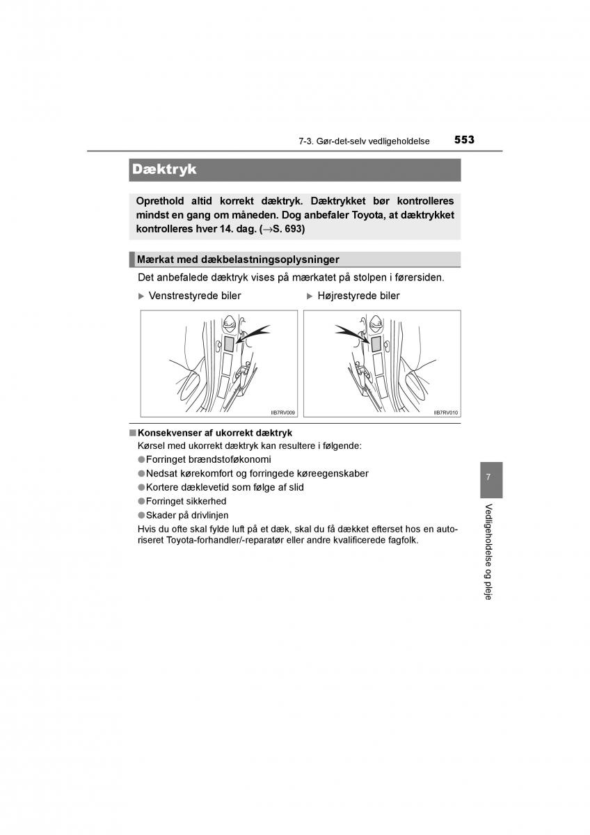 Toyota RAV4 IV 4 Bilens instruktionsbog / page 553