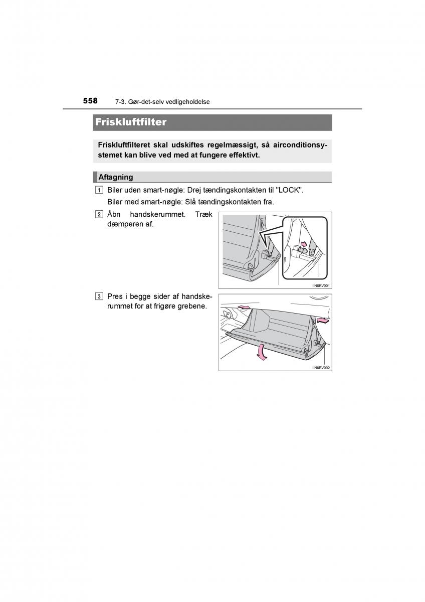 Toyota RAV4 IV 4 Bilens instruktionsbog / page 558