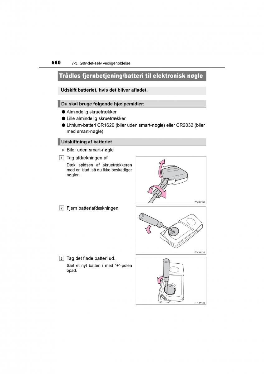 Toyota RAV4 IV 4 Bilens instruktionsbog / page 560