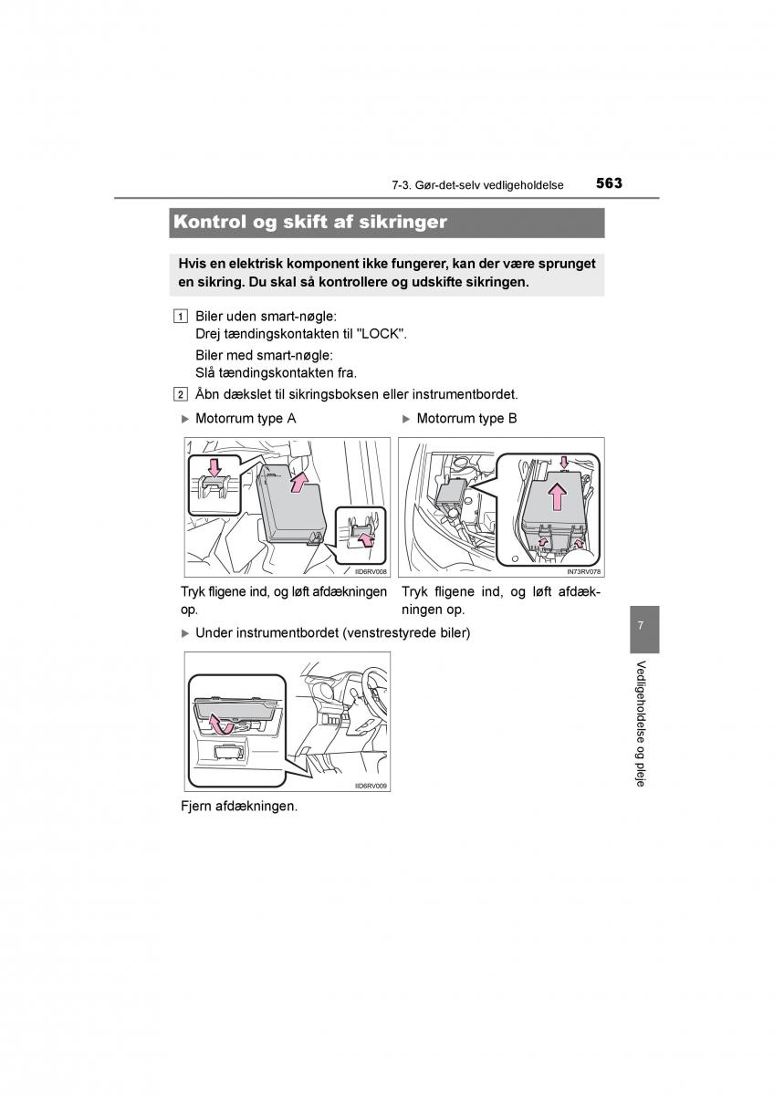 Toyota RAV4 IV 4 Bilens instruktionsbog / page 563