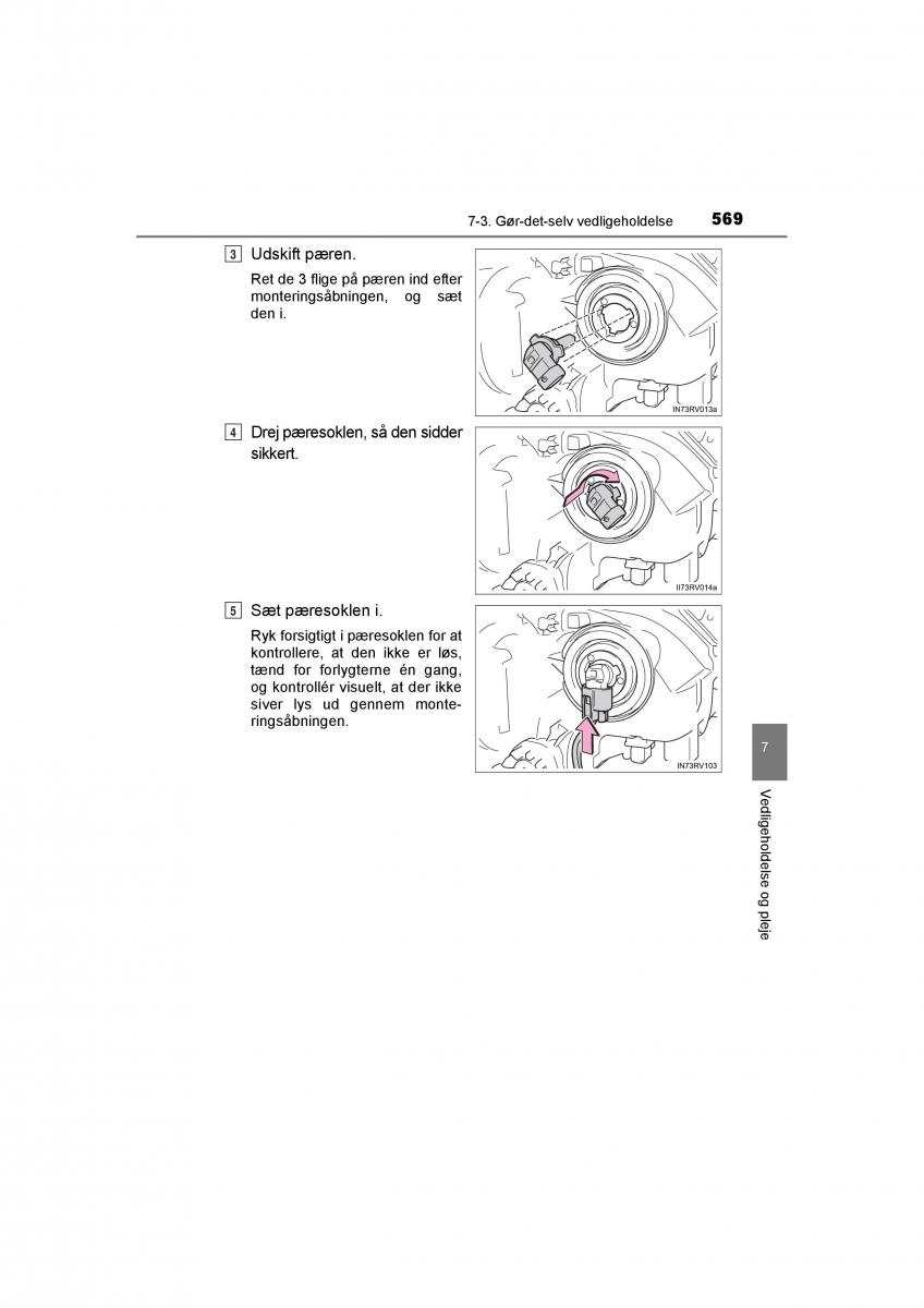 Toyota RAV4 IV 4 Bilens instruktionsbog / page 569