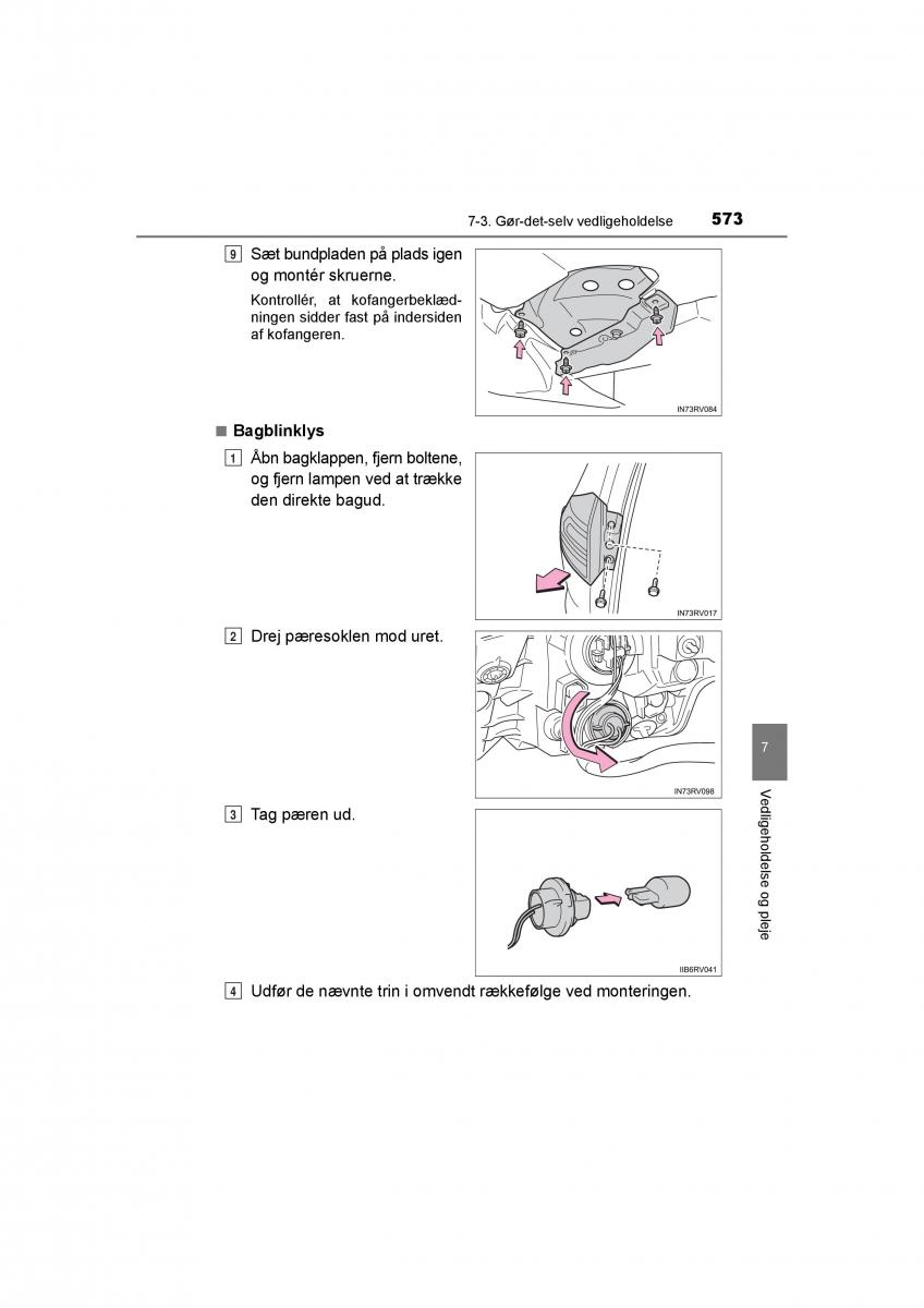 Toyota RAV4 IV 4 Bilens instruktionsbog / page 573