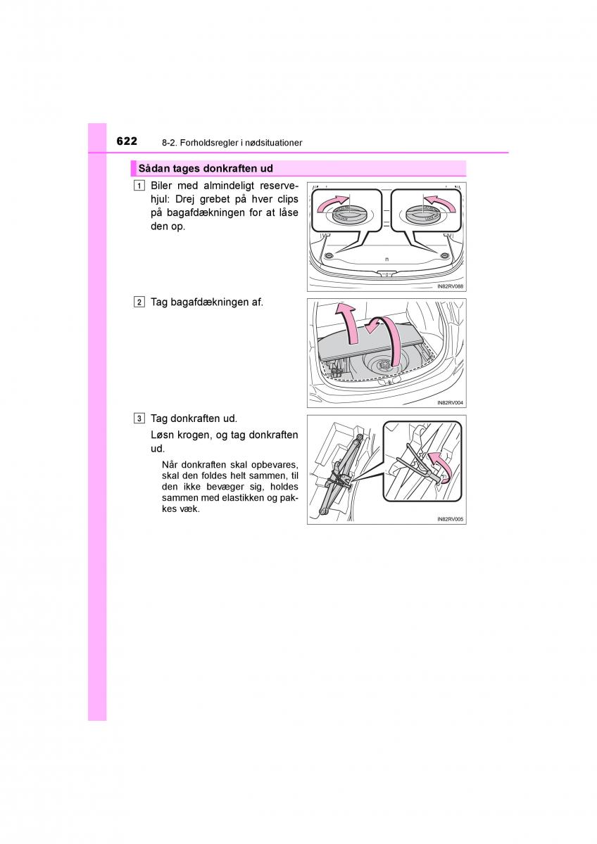 Toyota RAV4 IV 4 Bilens instruktionsbog / page 622