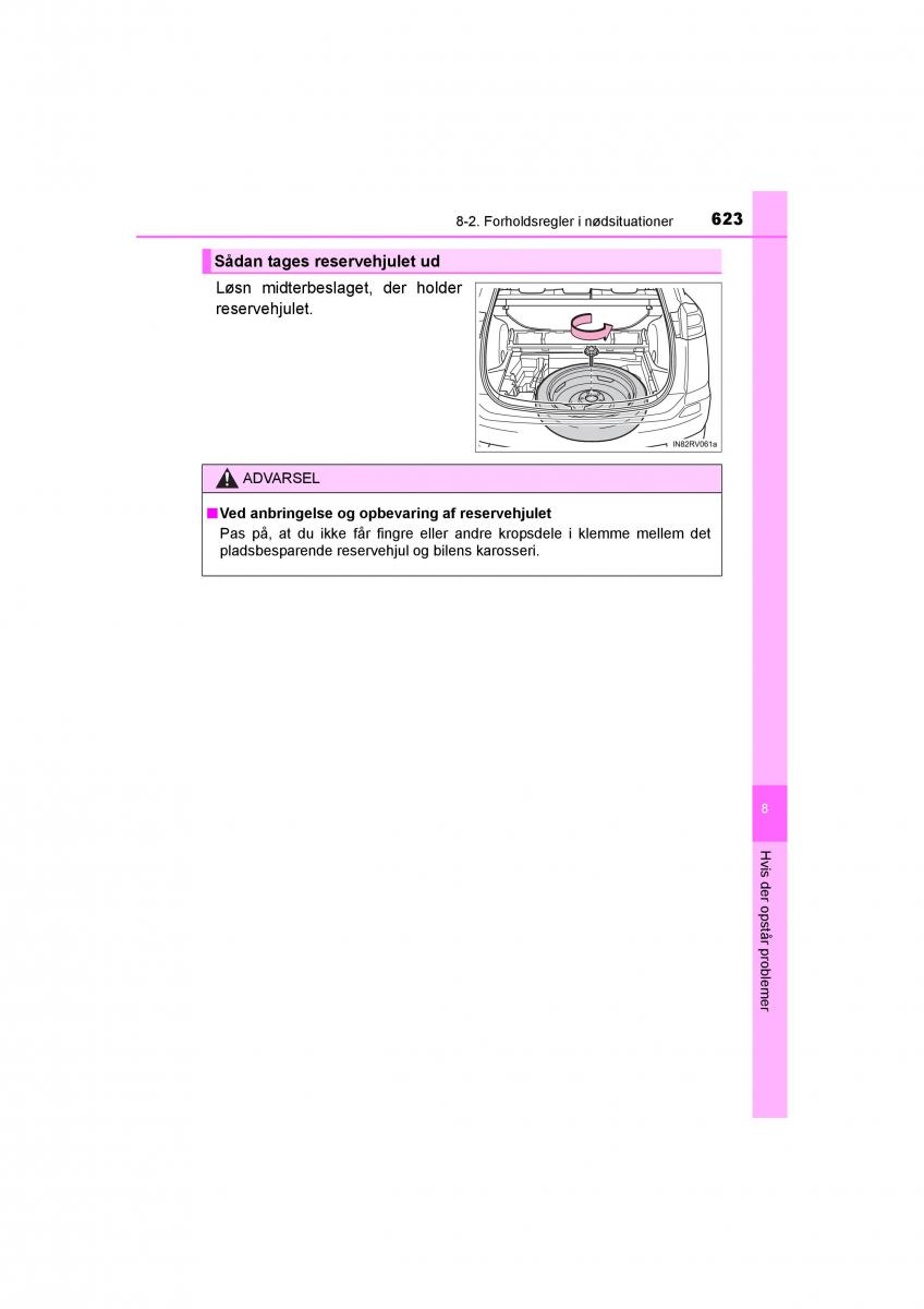 Toyota RAV4 IV 4 Bilens instruktionsbog / page 623