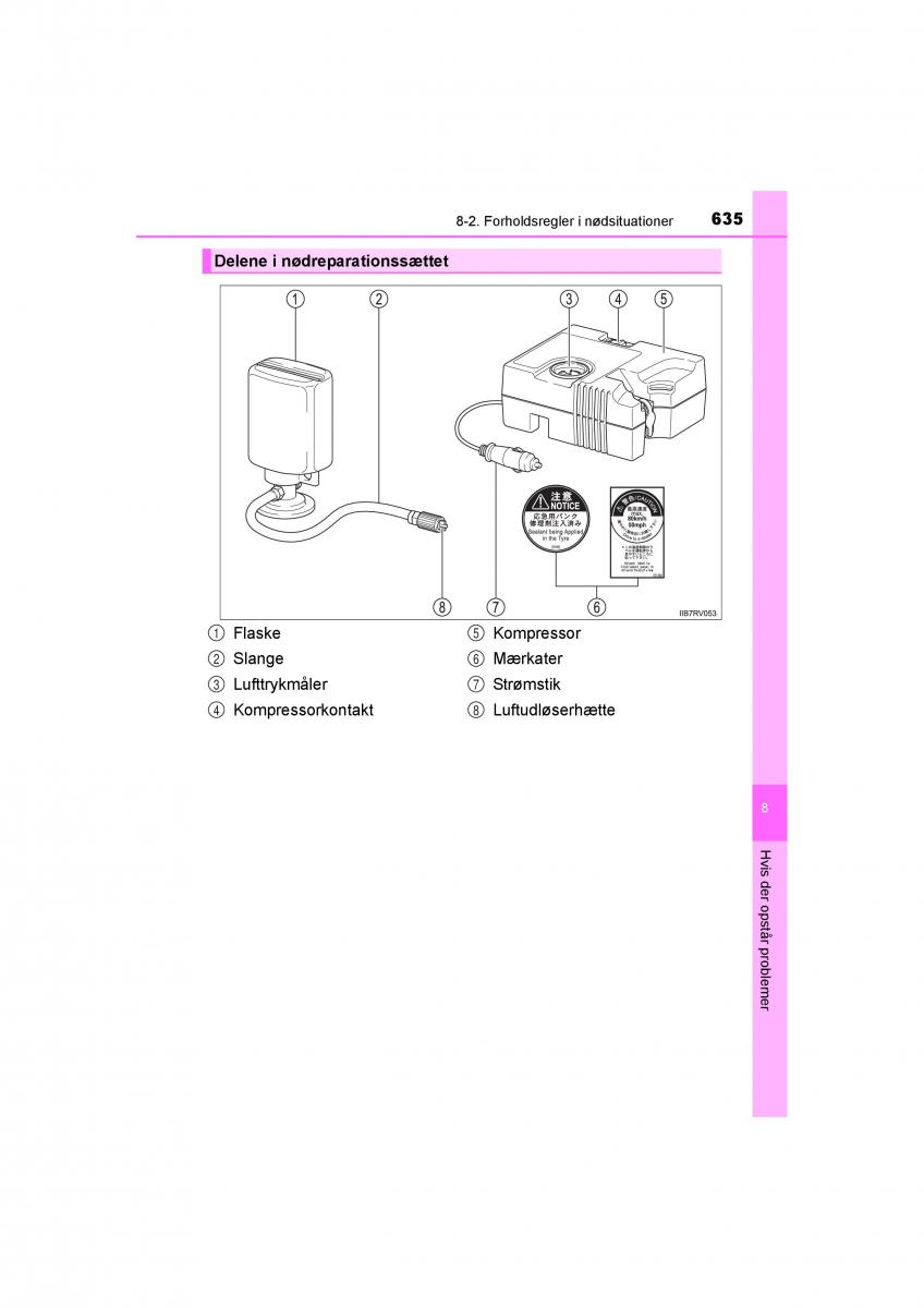 Toyota RAV4 IV 4 Bilens instruktionsbog / page 635