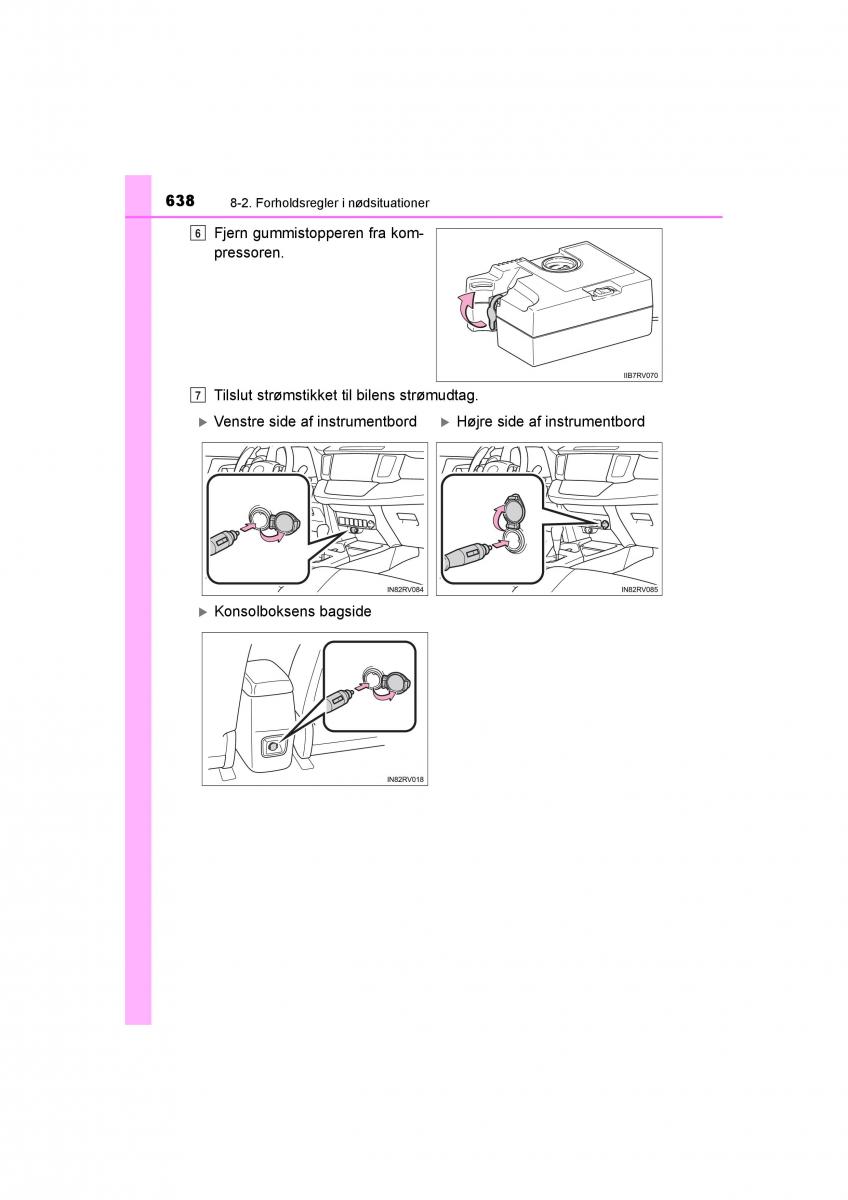 Toyota RAV4 IV 4 Bilens instruktionsbog / page 638