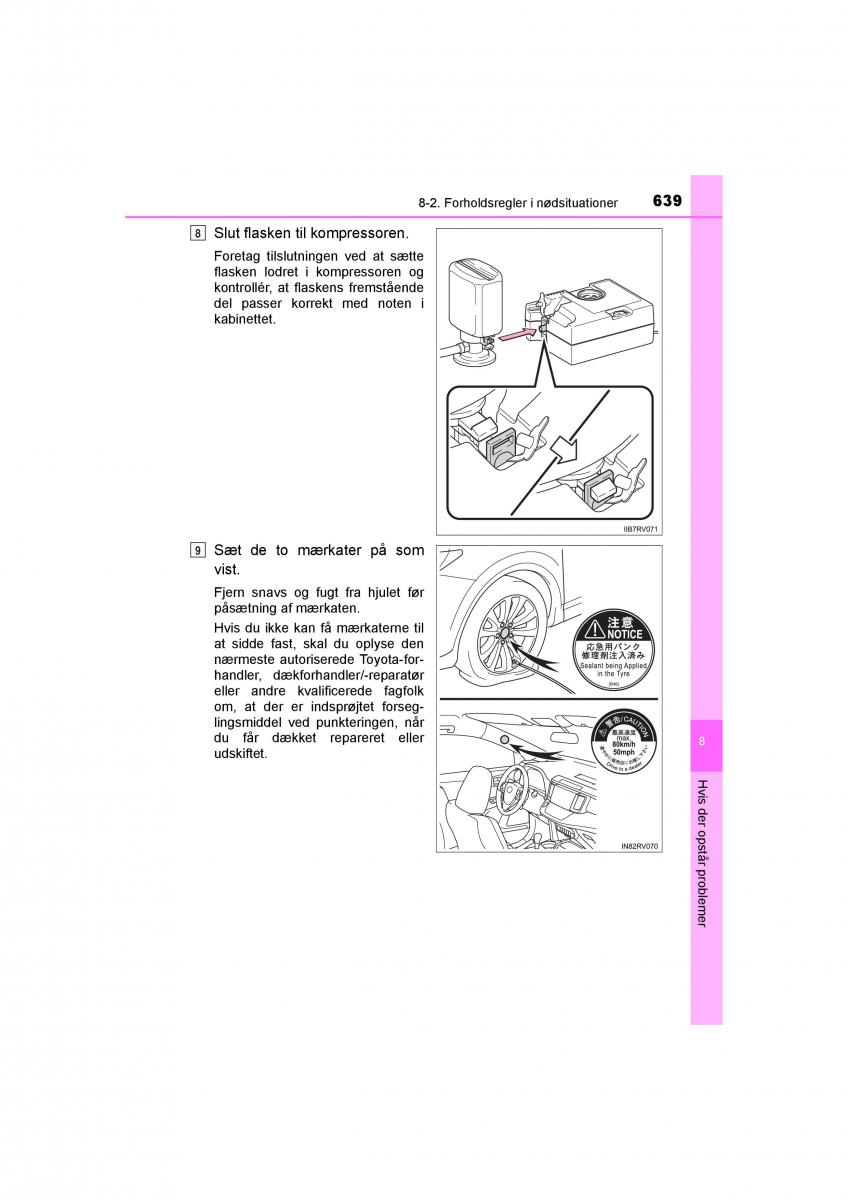 Toyota RAV4 IV 4 Bilens instruktionsbog / page 639