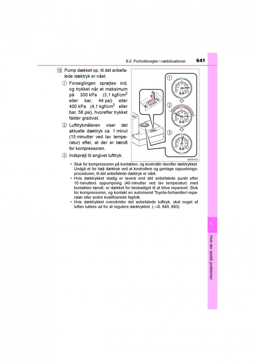 Toyota RAV4 IV 4 Bilens instruktionsbog / page 641