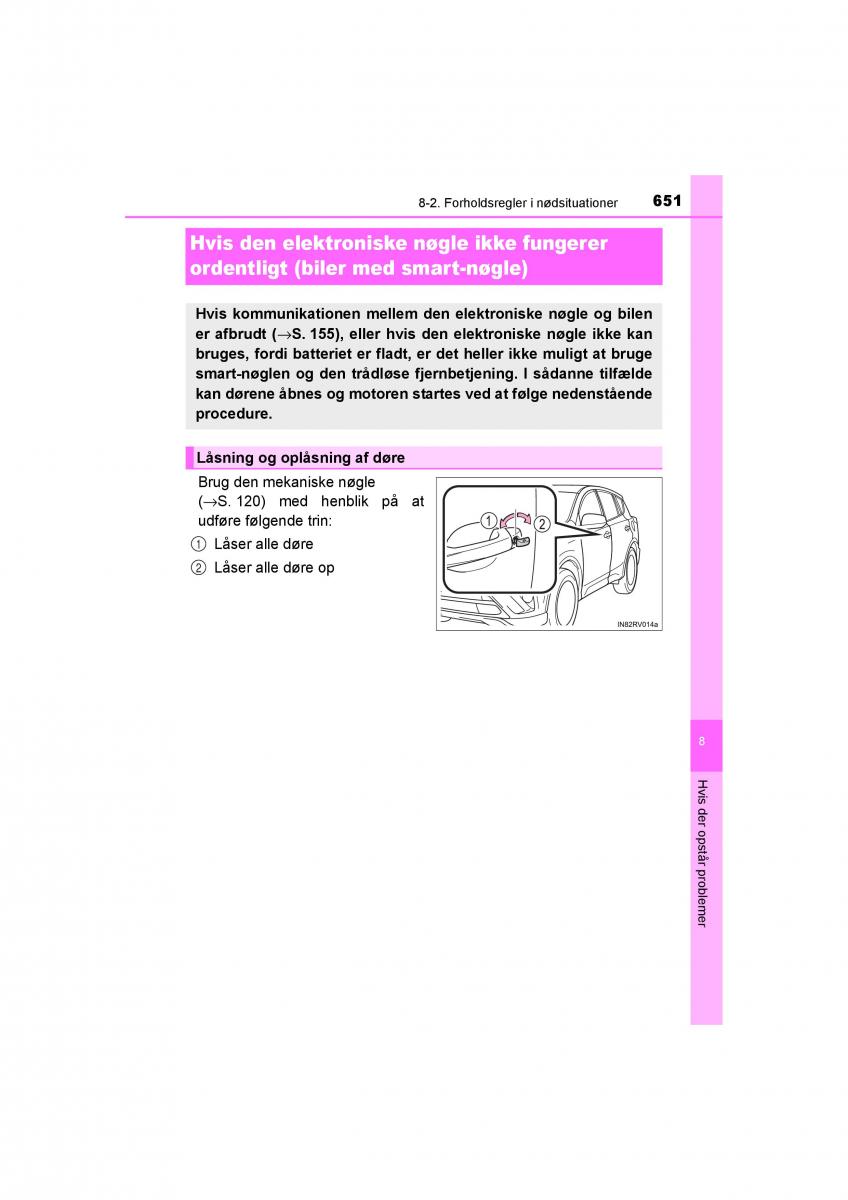 Toyota RAV4 IV 4 Bilens instruktionsbog / page 651