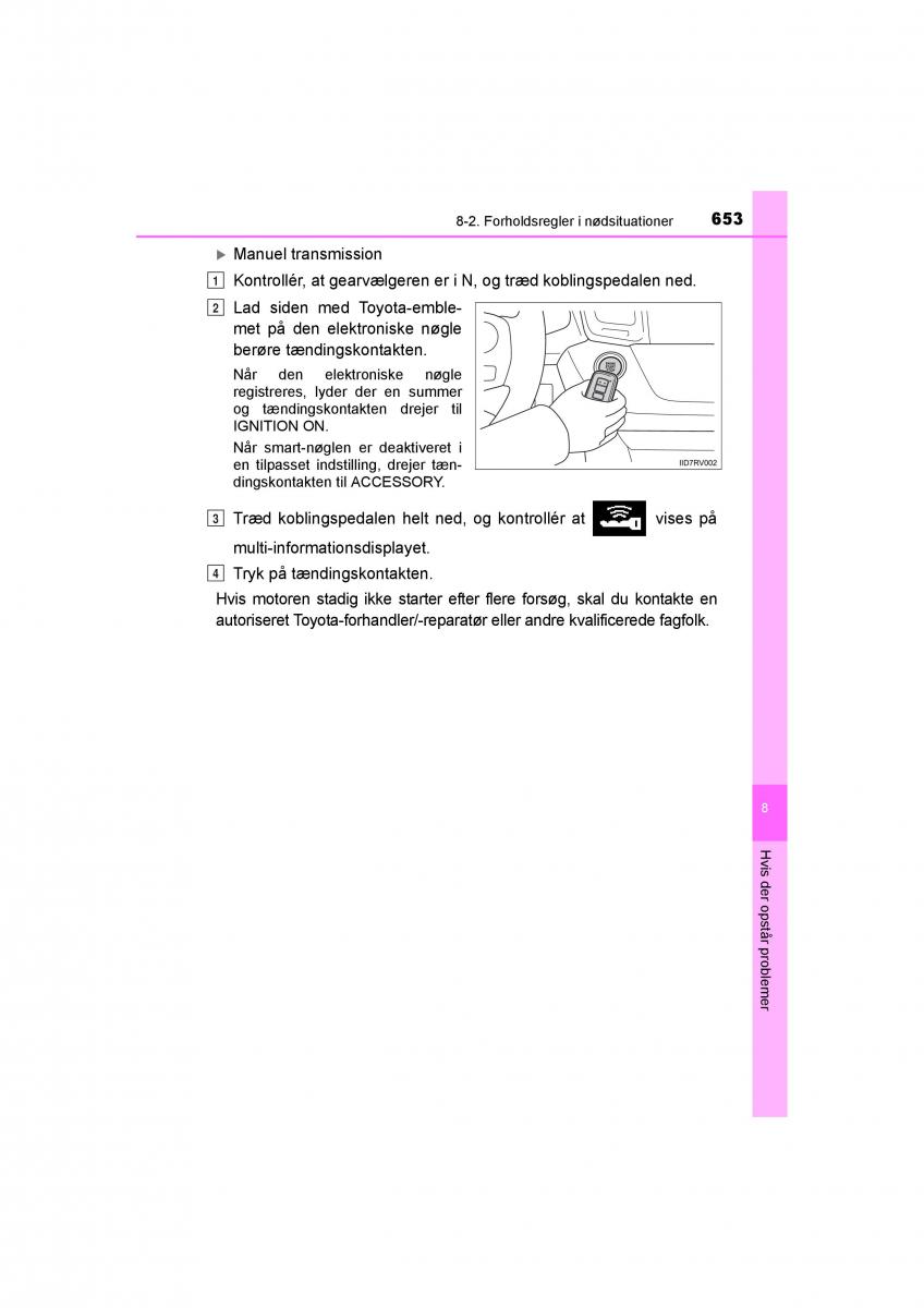 Toyota RAV4 IV 4 Bilens instruktionsbog / page 653