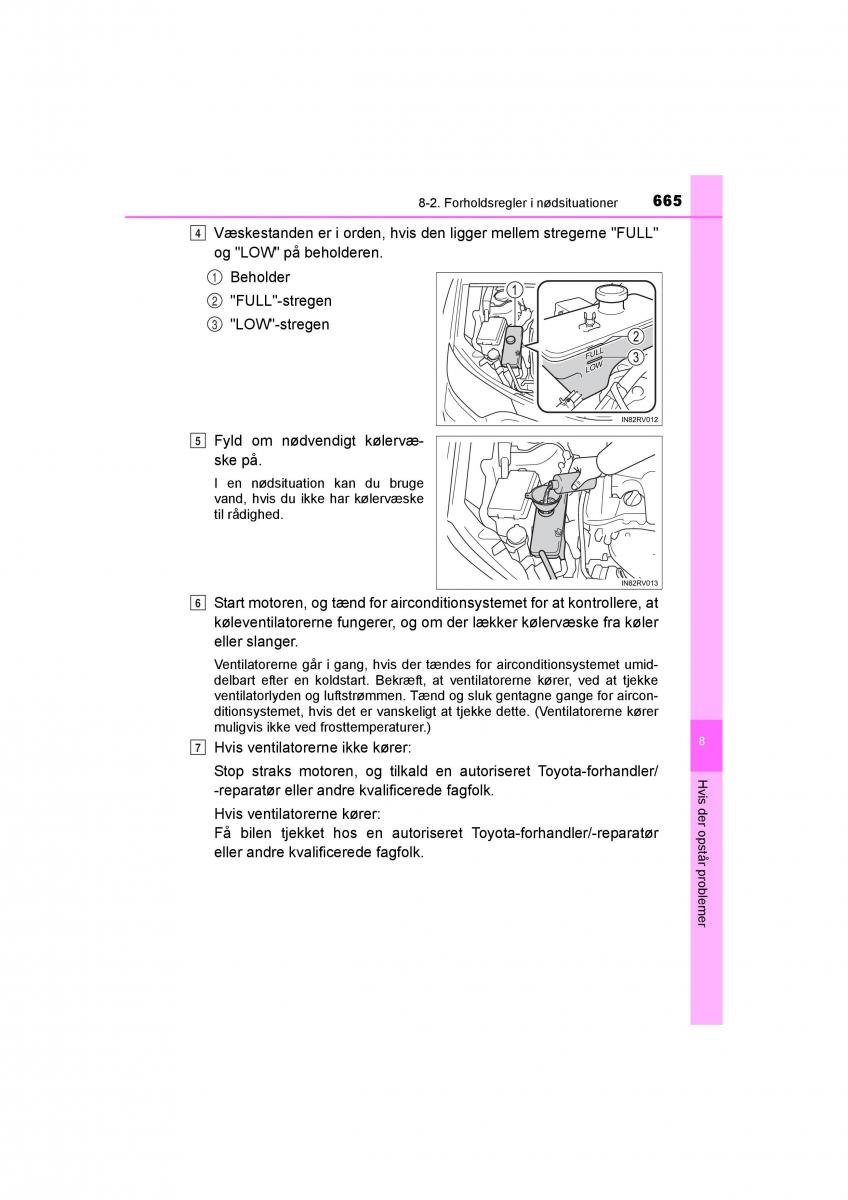 Toyota RAV4 IV 4 Bilens instruktionsbog / page 665