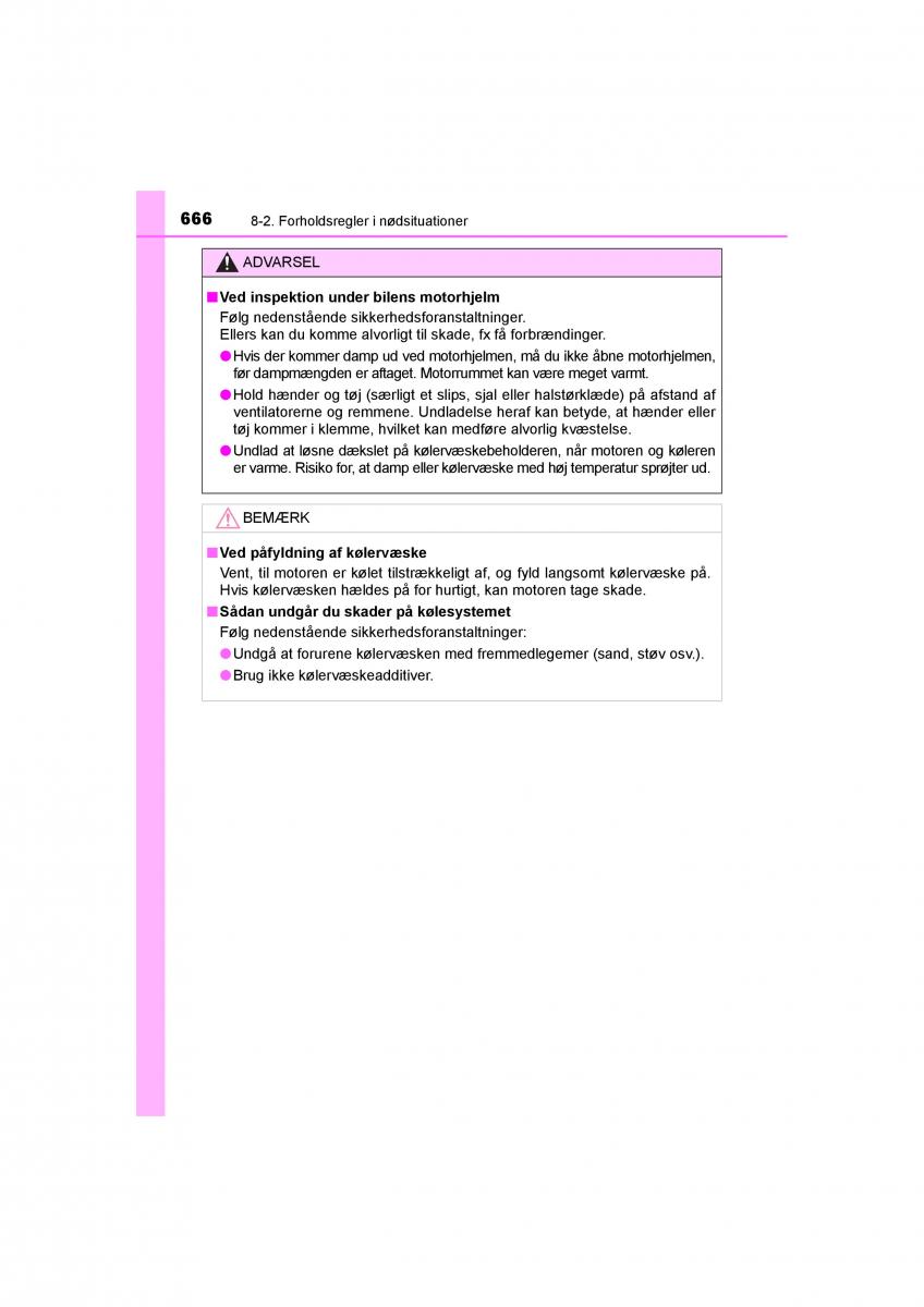 Toyota RAV4 IV 4 Bilens instruktionsbog / page 666