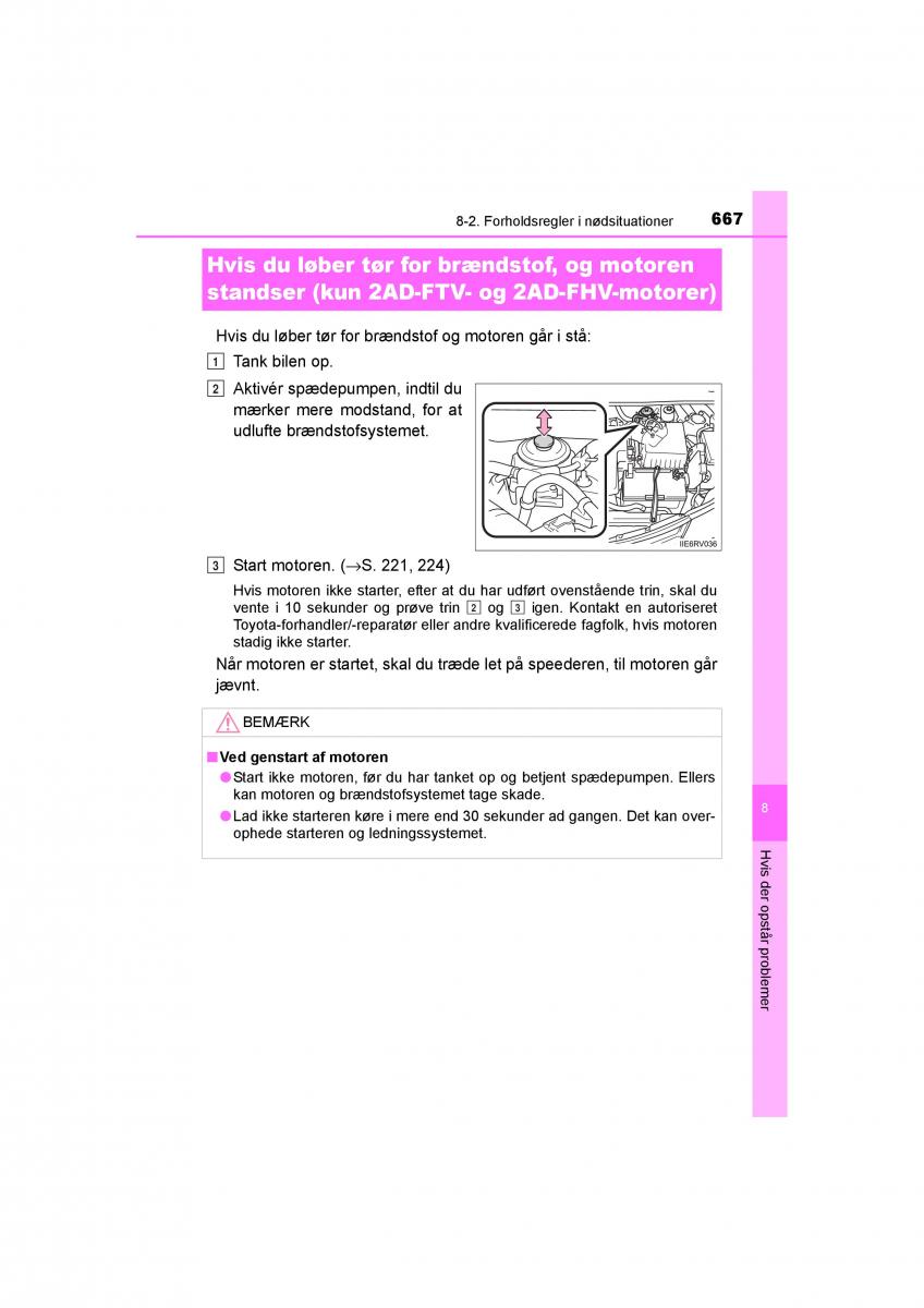 Toyota RAV4 IV 4 Bilens instruktionsbog / page 667