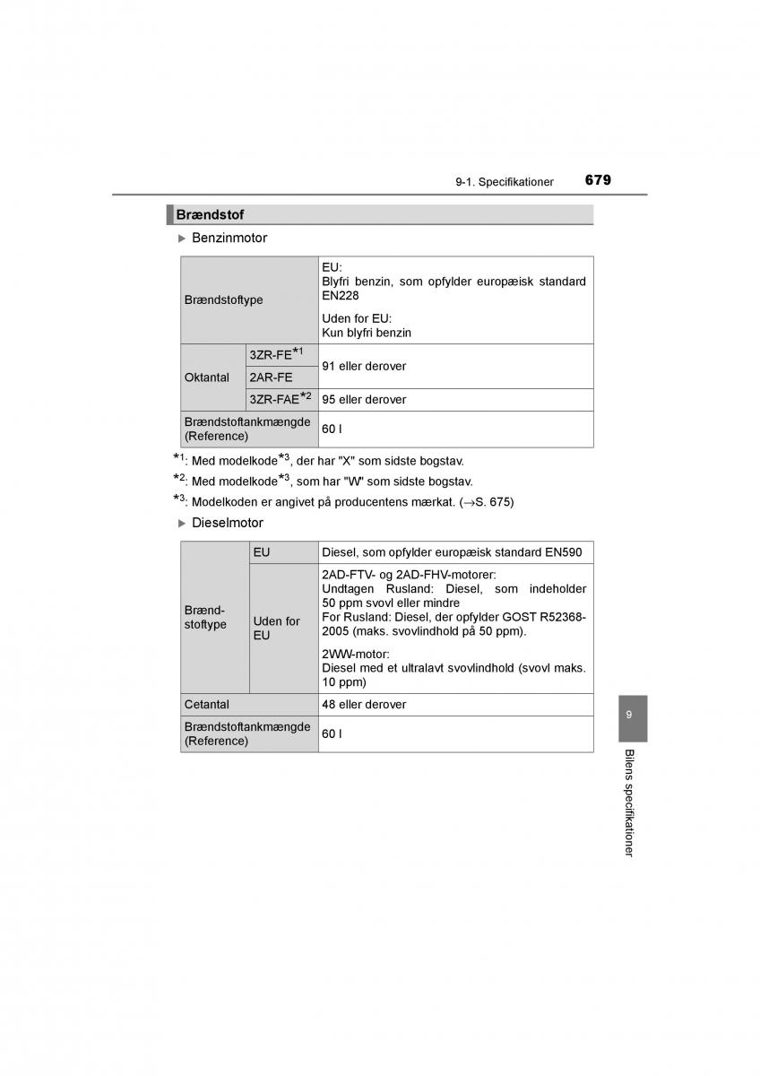 Toyota RAV4 IV 4 Bilens instruktionsbog / page 679