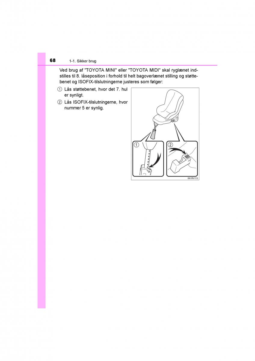 Toyota RAV4 IV 4 Bilens instruktionsbog / page 68