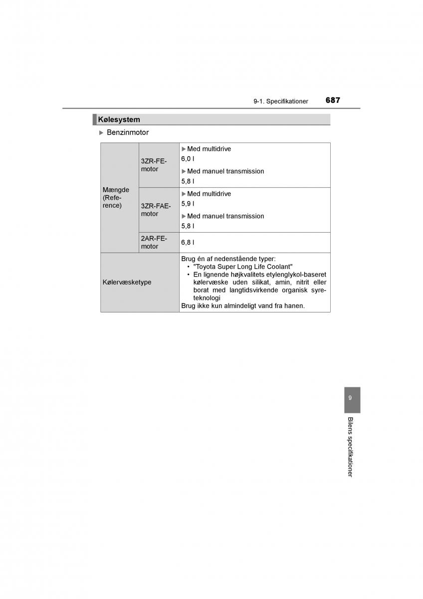 Toyota RAV4 IV 4 Bilens instruktionsbog / page 687