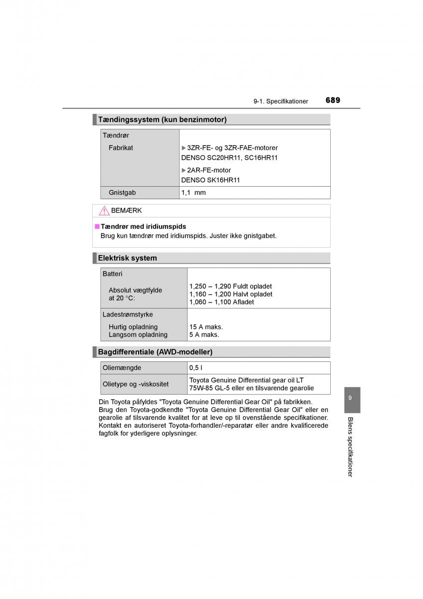 Toyota RAV4 IV 4 Bilens instruktionsbog / page 689