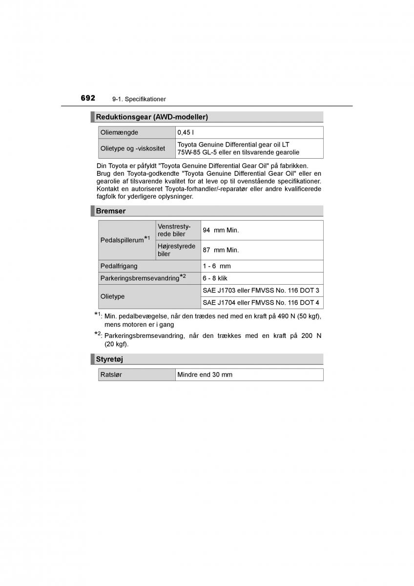 Toyota RAV4 IV 4 Bilens instruktionsbog / page 692