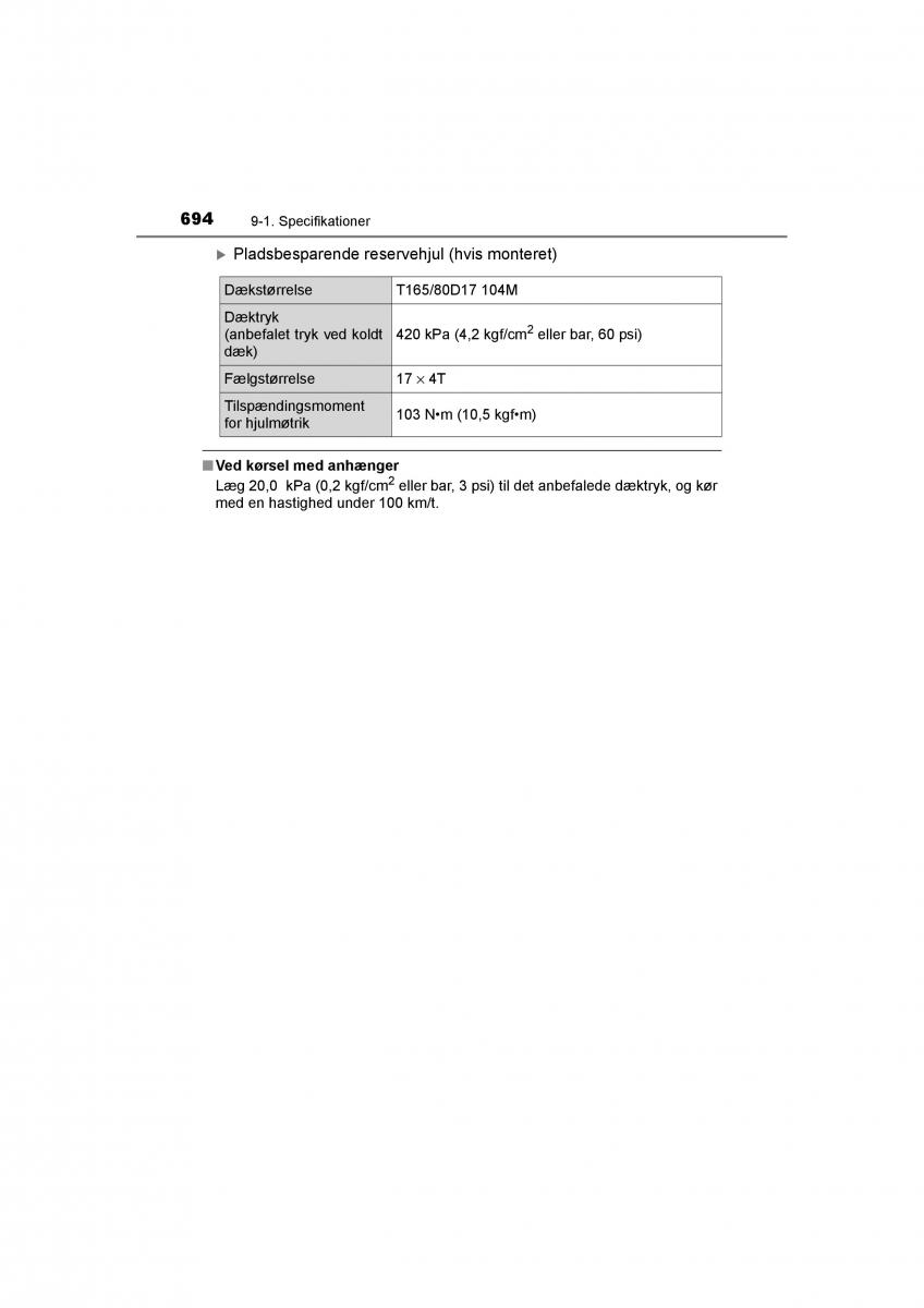 Toyota RAV4 IV 4 Bilens instruktionsbog / page 694