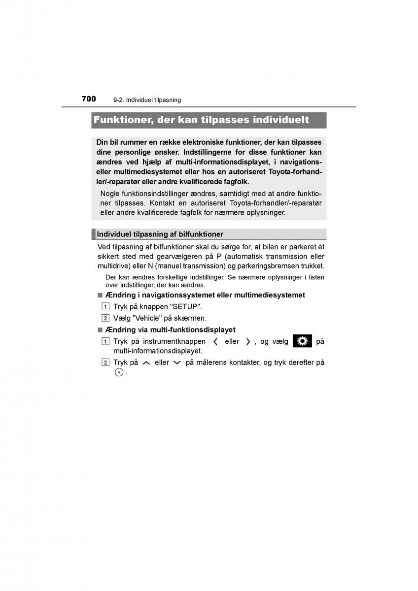 Toyota RAV4 IV 4 Bilens instruktionsbog / page 700