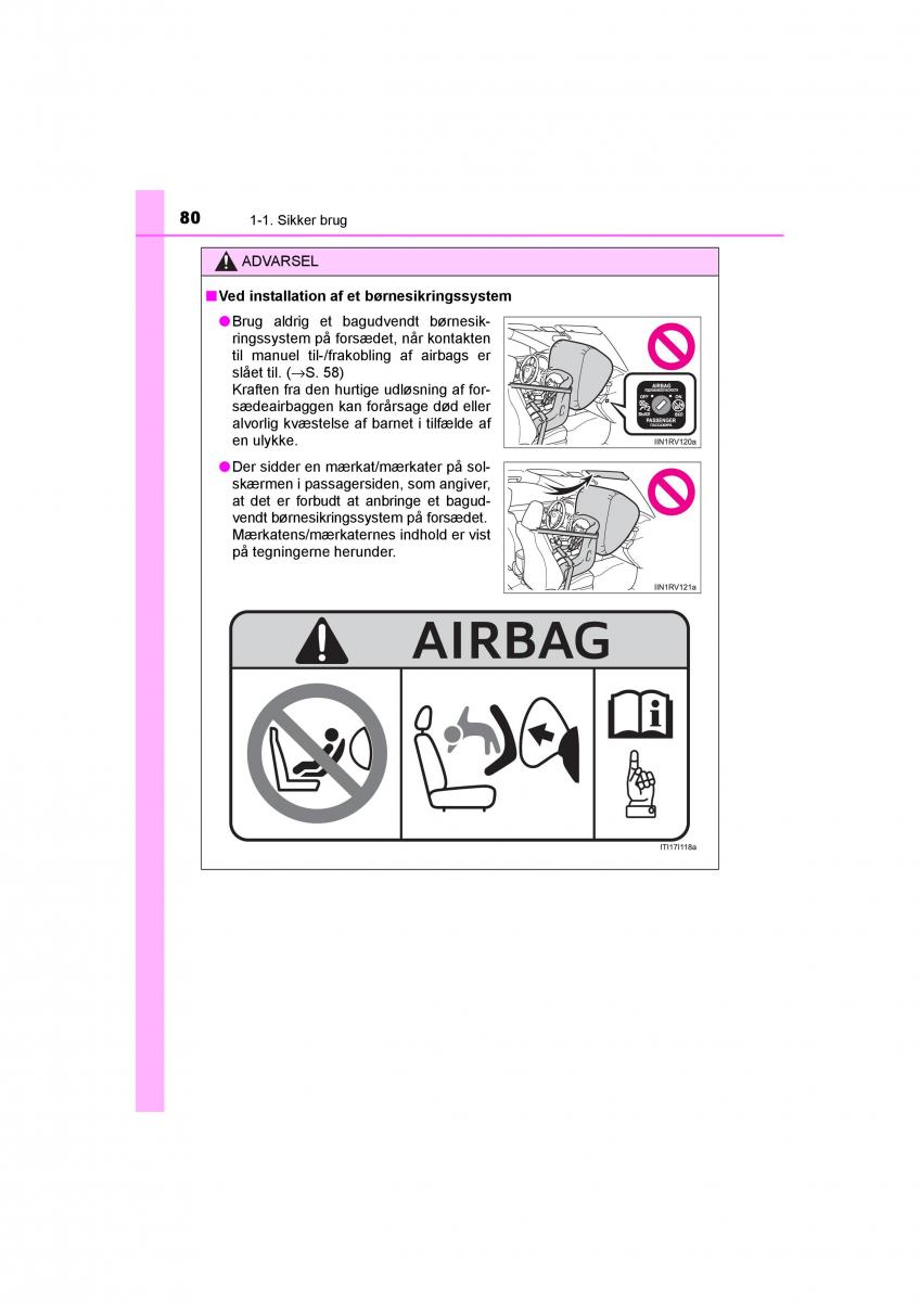 Toyota RAV4 IV 4 Bilens instruktionsbog / page 80