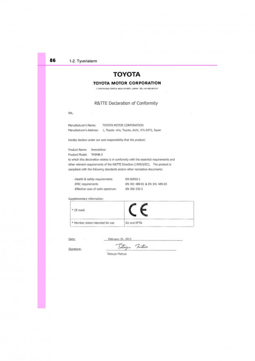 Toyota RAV4 IV 4 Bilens instruktionsbog / page 86