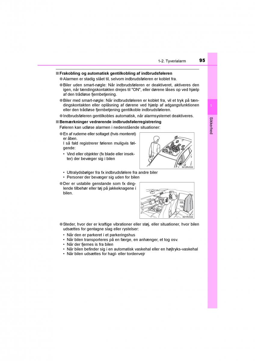 Toyota RAV4 IV 4 Bilens instruktionsbog / page 95