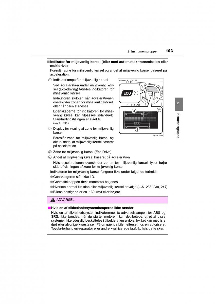 Toyota RAV4 IV 4 Bilens instruktionsbog / page 103