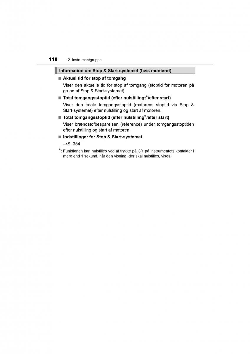 Toyota RAV4 IV 4 Bilens instruktionsbog / page 110