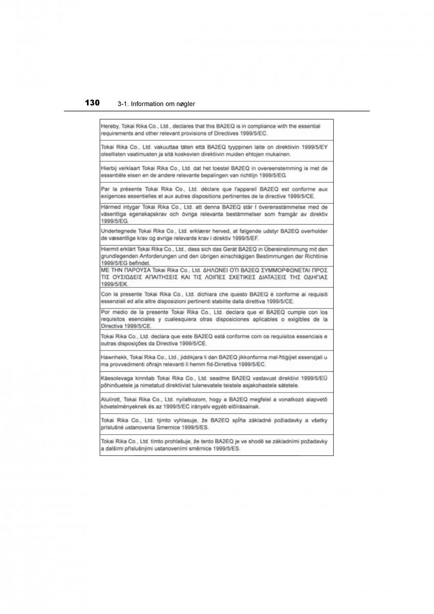 Toyota RAV4 IV 4 Bilens instruktionsbog / page 130