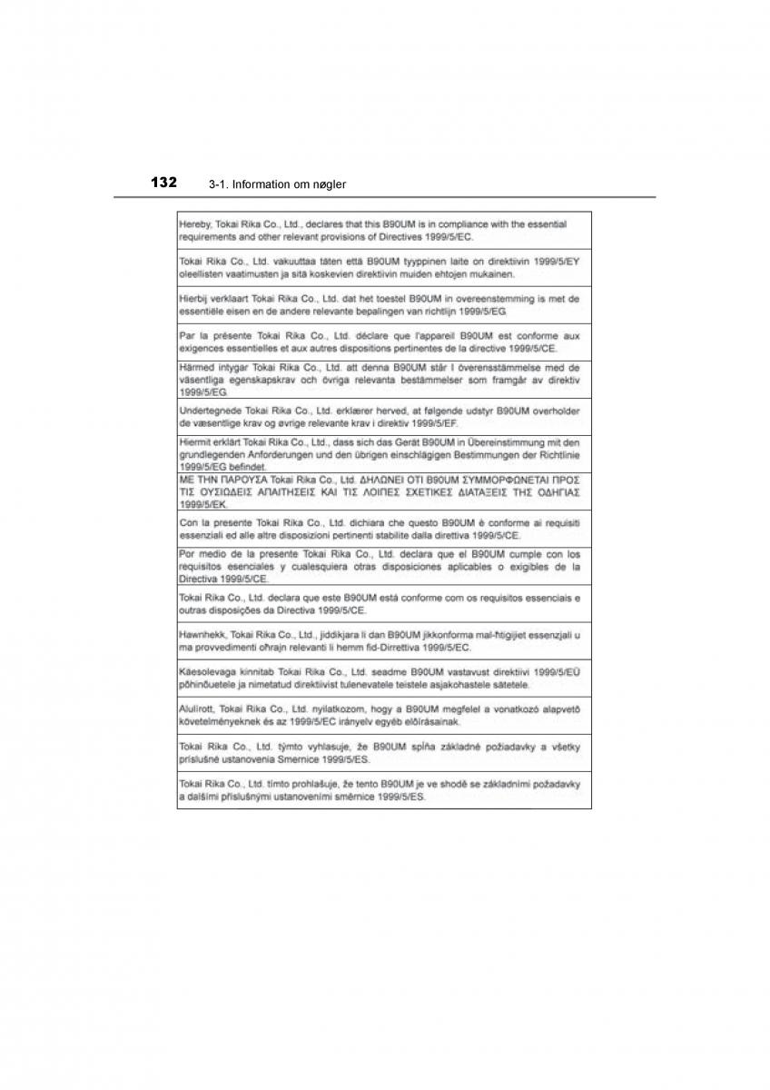 Toyota RAV4 IV 4 Bilens instruktionsbog / page 132