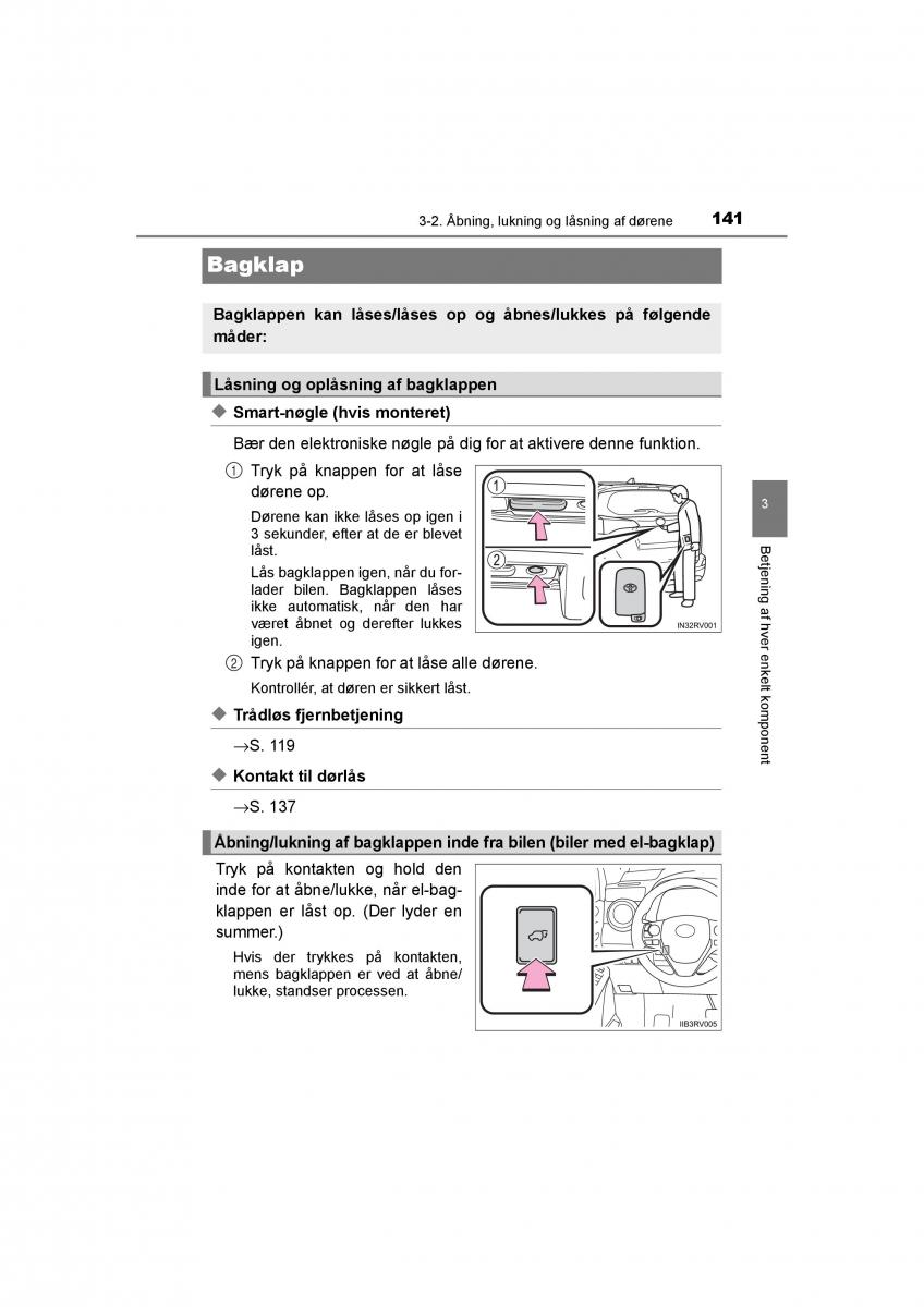 Toyota RAV4 IV 4 Bilens instruktionsbog / page 141