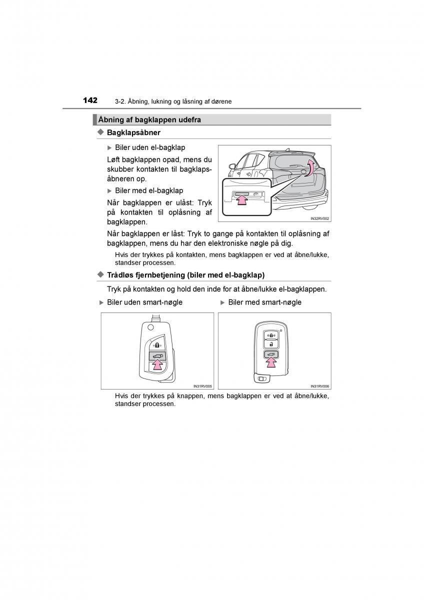 Toyota RAV4 IV 4 Bilens instruktionsbog / page 142