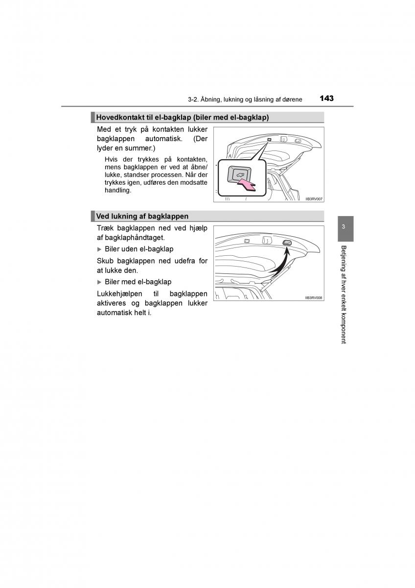 Toyota RAV4 IV 4 Bilens instruktionsbog / page 143