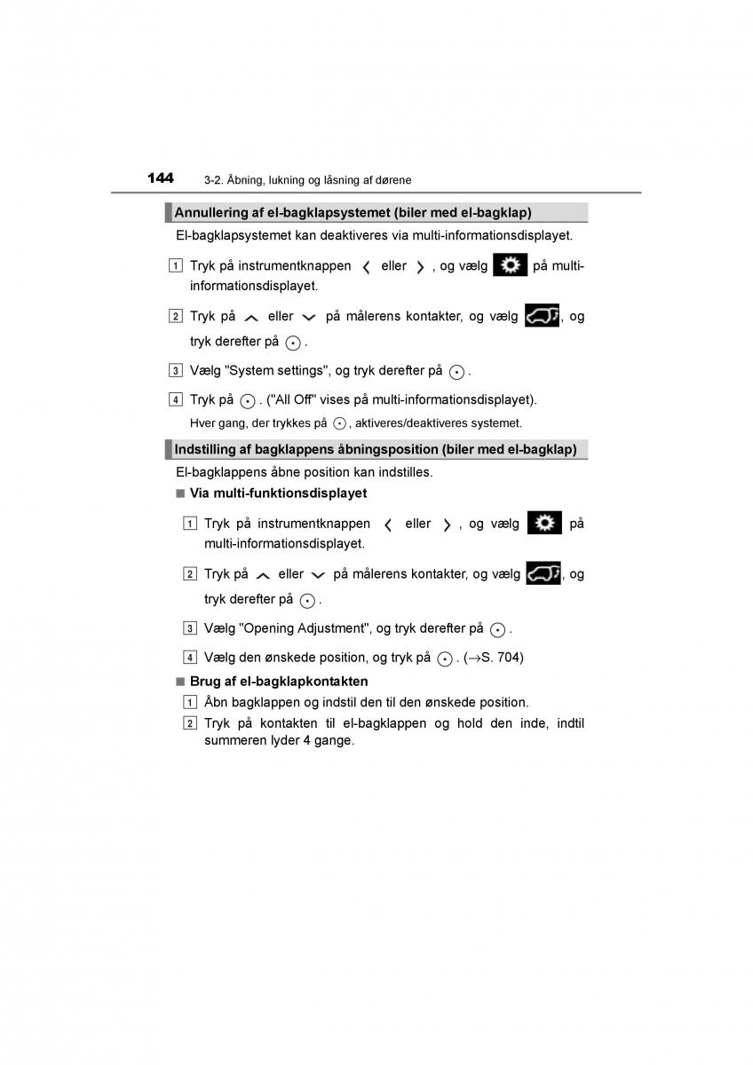 Toyota RAV4 IV 4 Bilens instruktionsbog / page 144