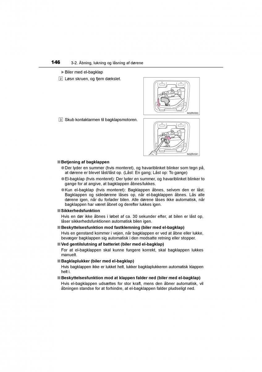 Toyota RAV4 IV 4 Bilens instruktionsbog / page 146