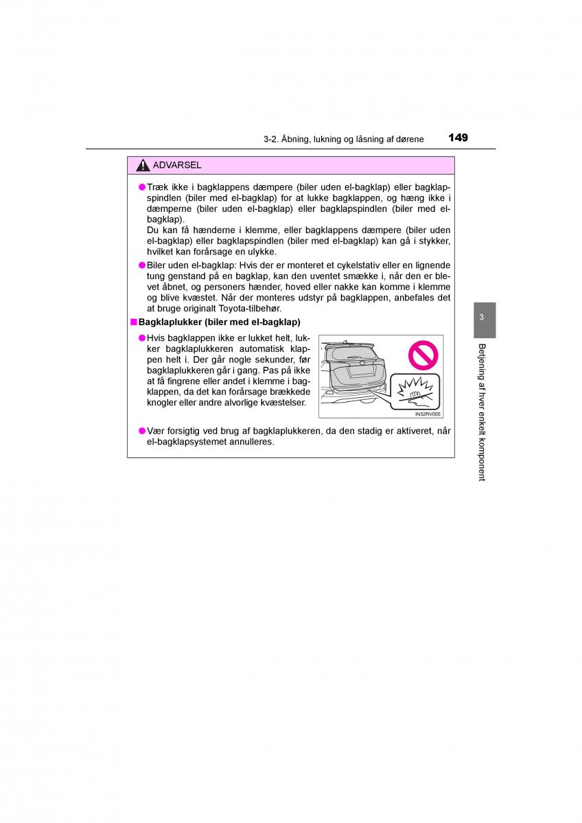 Toyota RAV4 IV 4 Bilens instruktionsbog / page 149