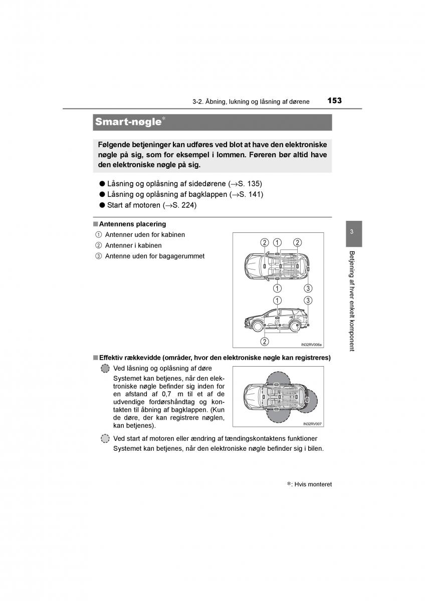 Toyota RAV4 IV 4 Bilens instruktionsbog / page 153