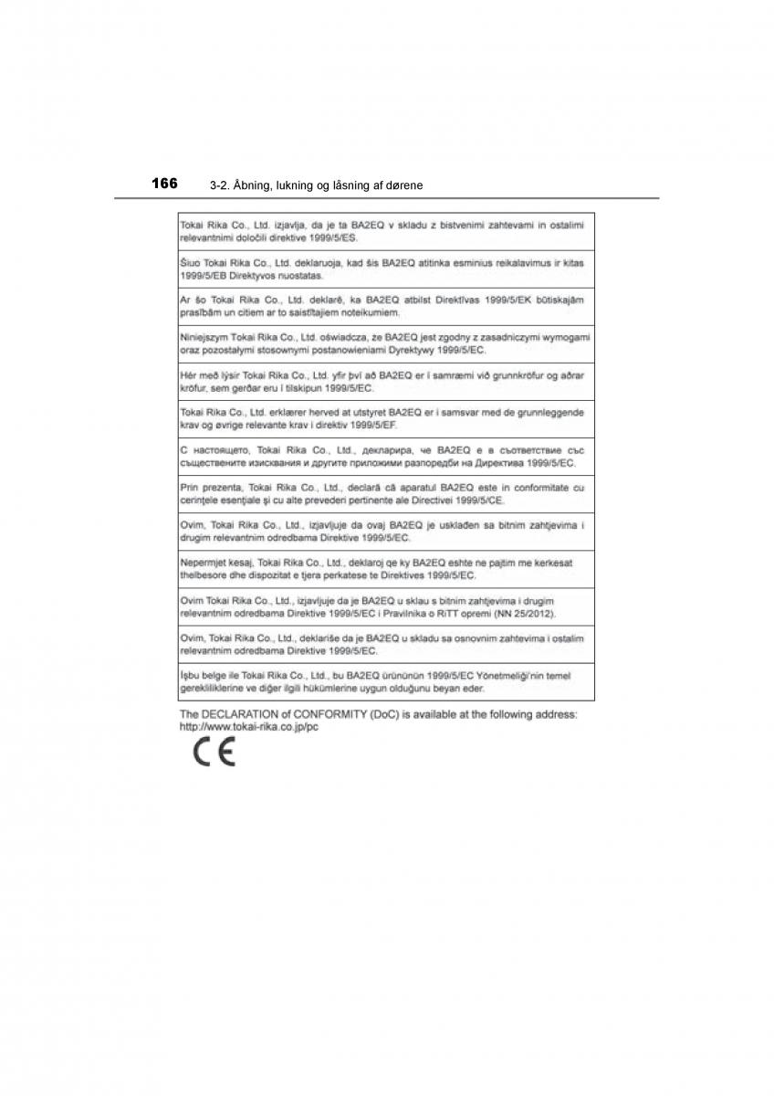 Toyota RAV4 IV 4 Bilens instruktionsbog / page 166