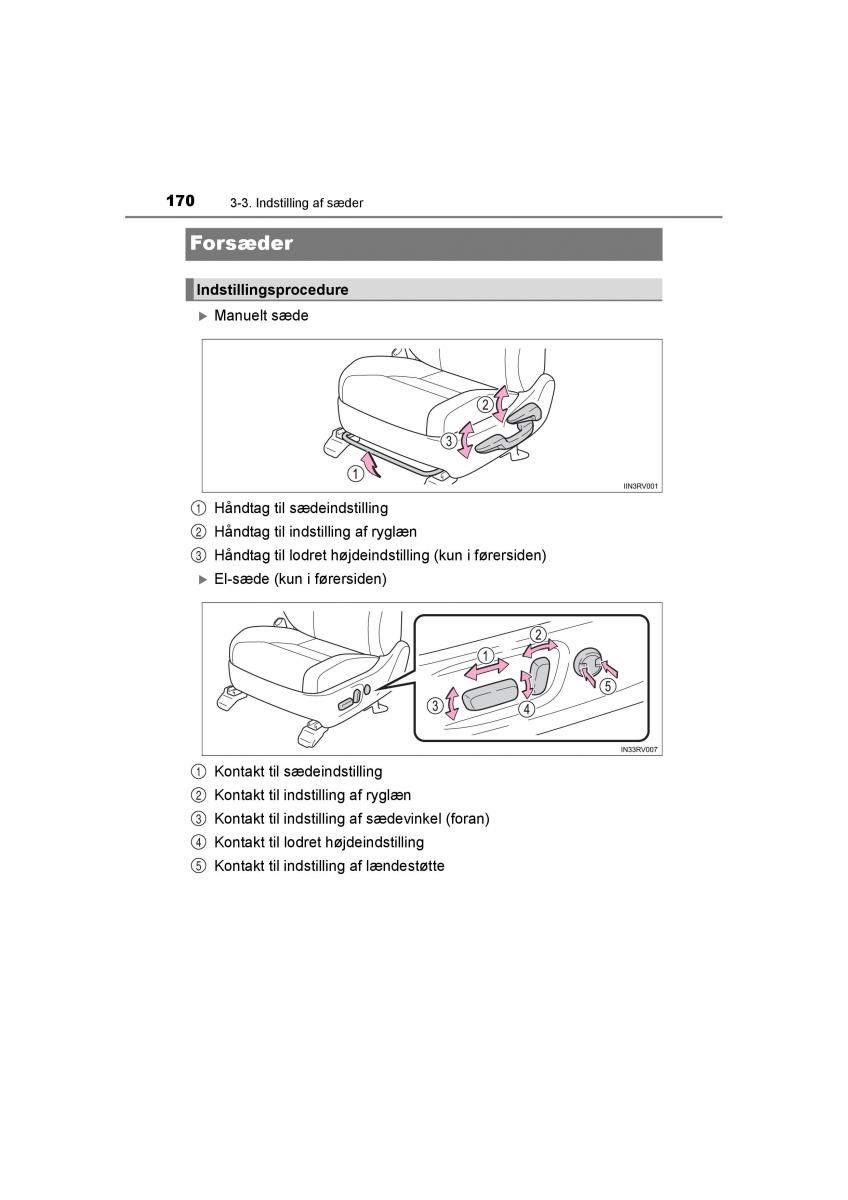 Toyota RAV4 IV 4 Bilens instruktionsbog / page 170