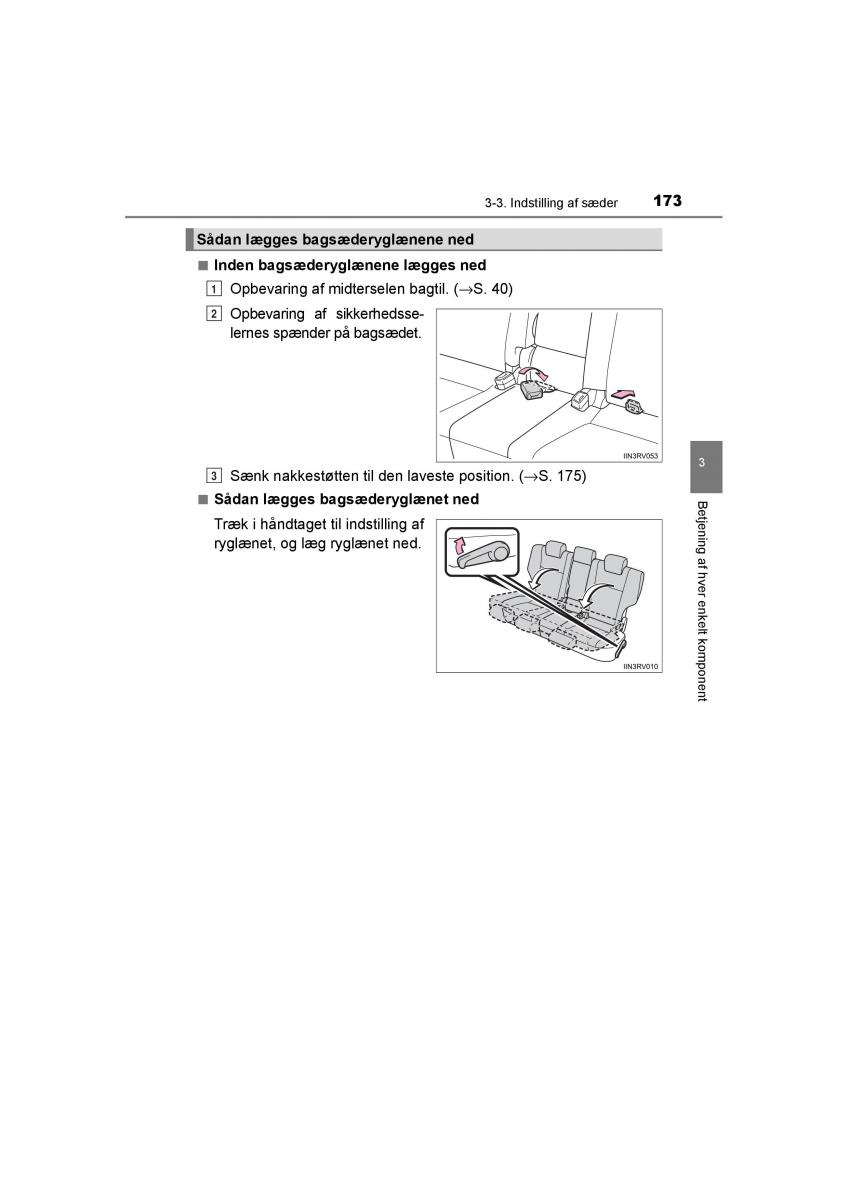 Toyota RAV4 IV 4 Bilens instruktionsbog / page 173