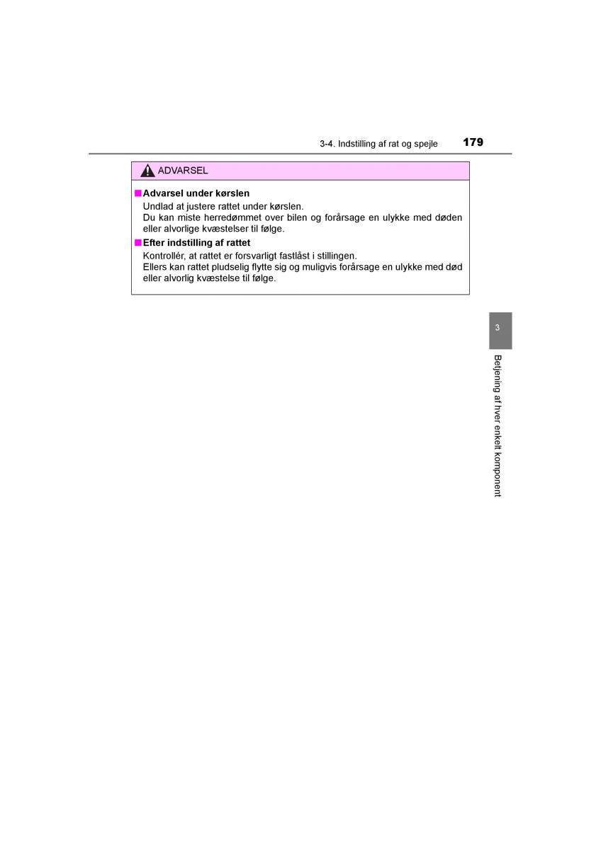 Toyota RAV4 IV 4 Bilens instruktionsbog / page 179