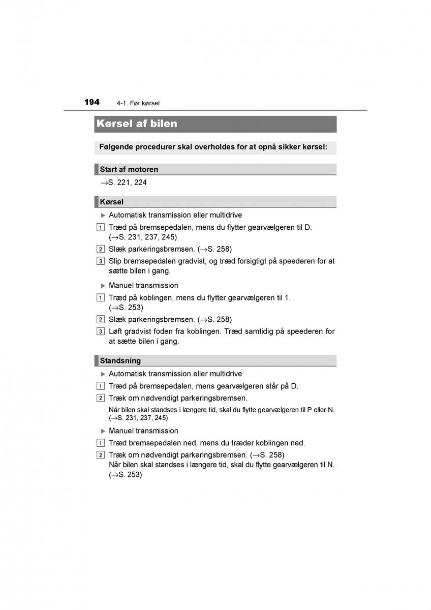 Toyota RAV4 IV 4 Bilens instruktionsbog / page 194